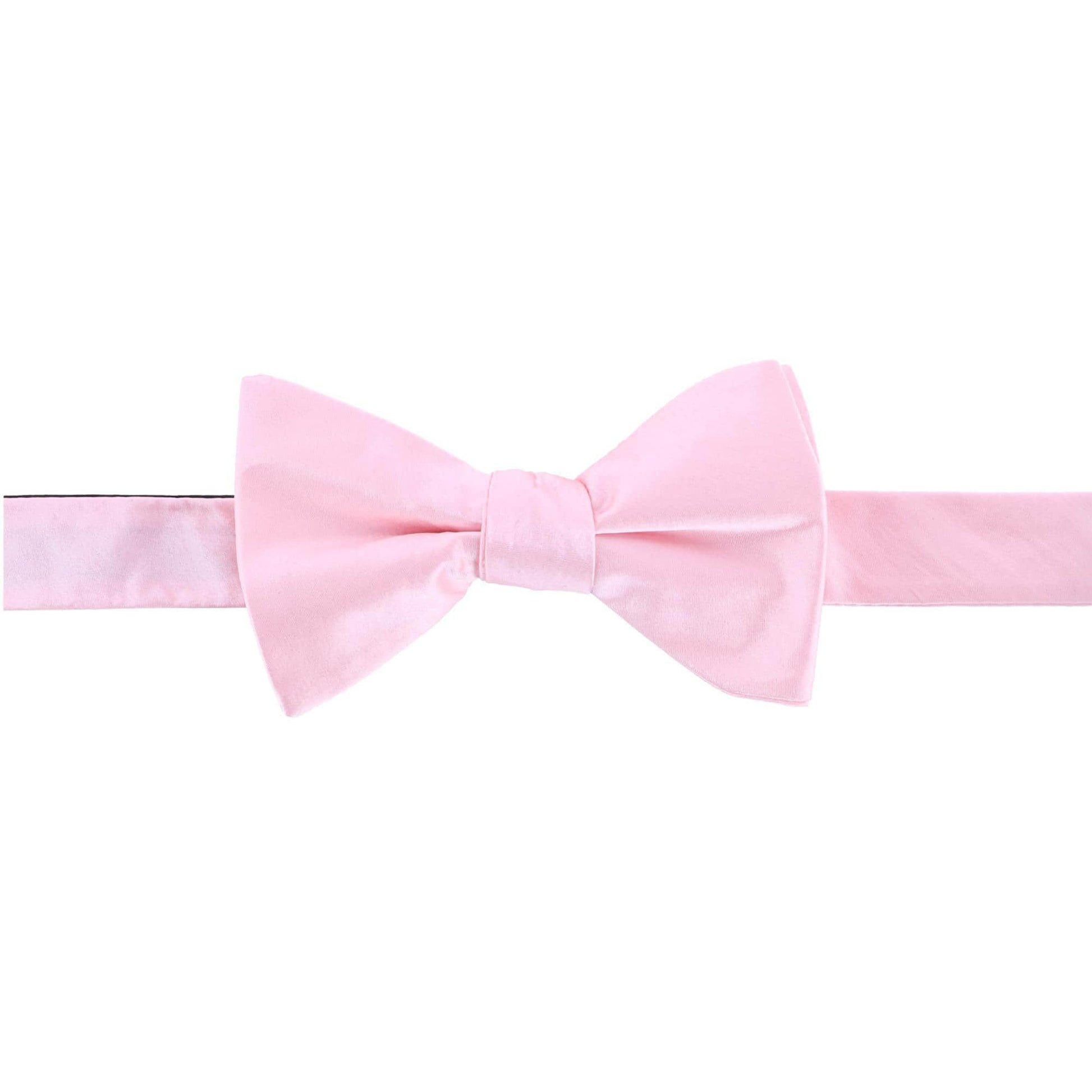 Sutton Solid Color Silk Brace and Bow Tie Combo - Pink