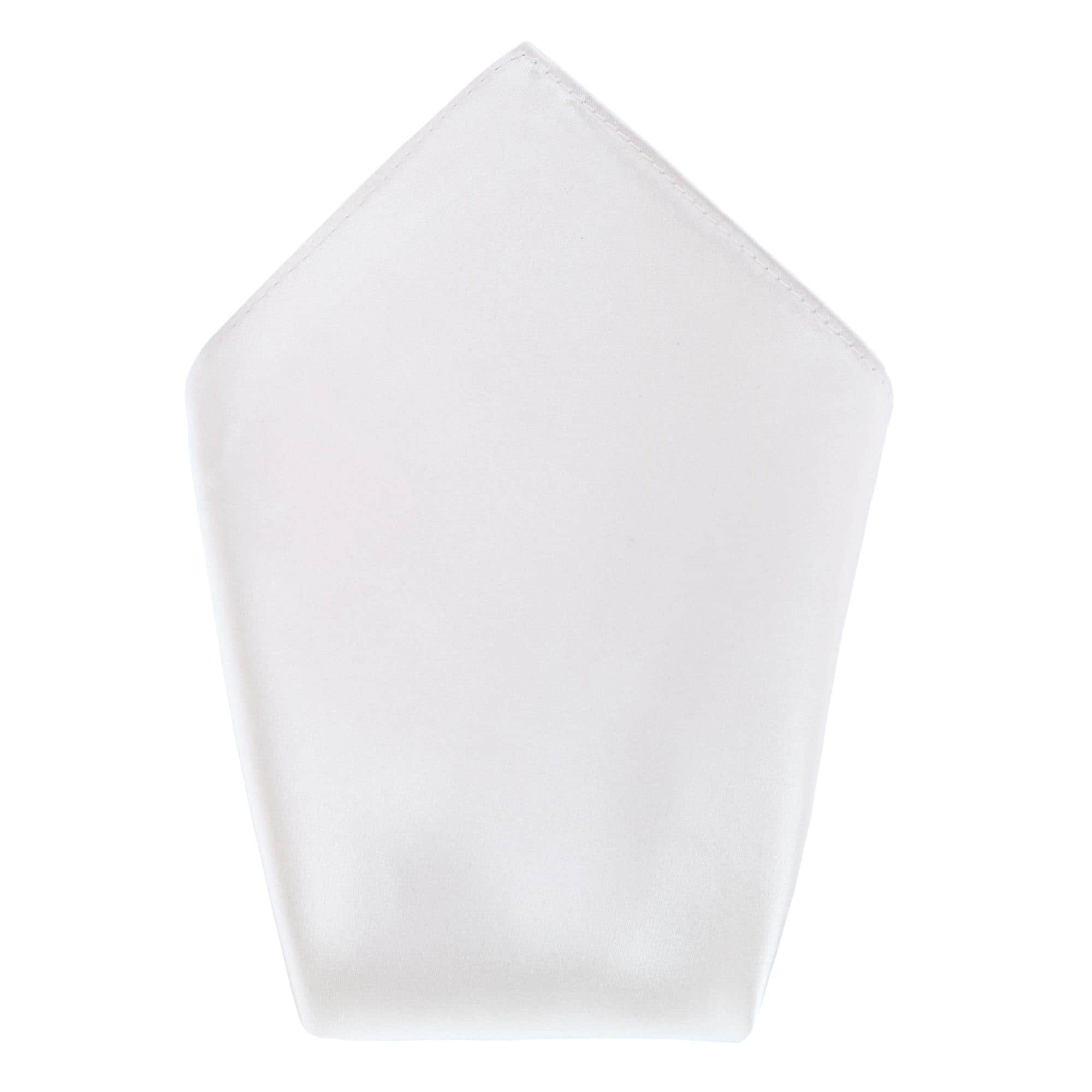 Sutton Solid Color Silk Bowtie and Pocket Square Combo - Ivory
