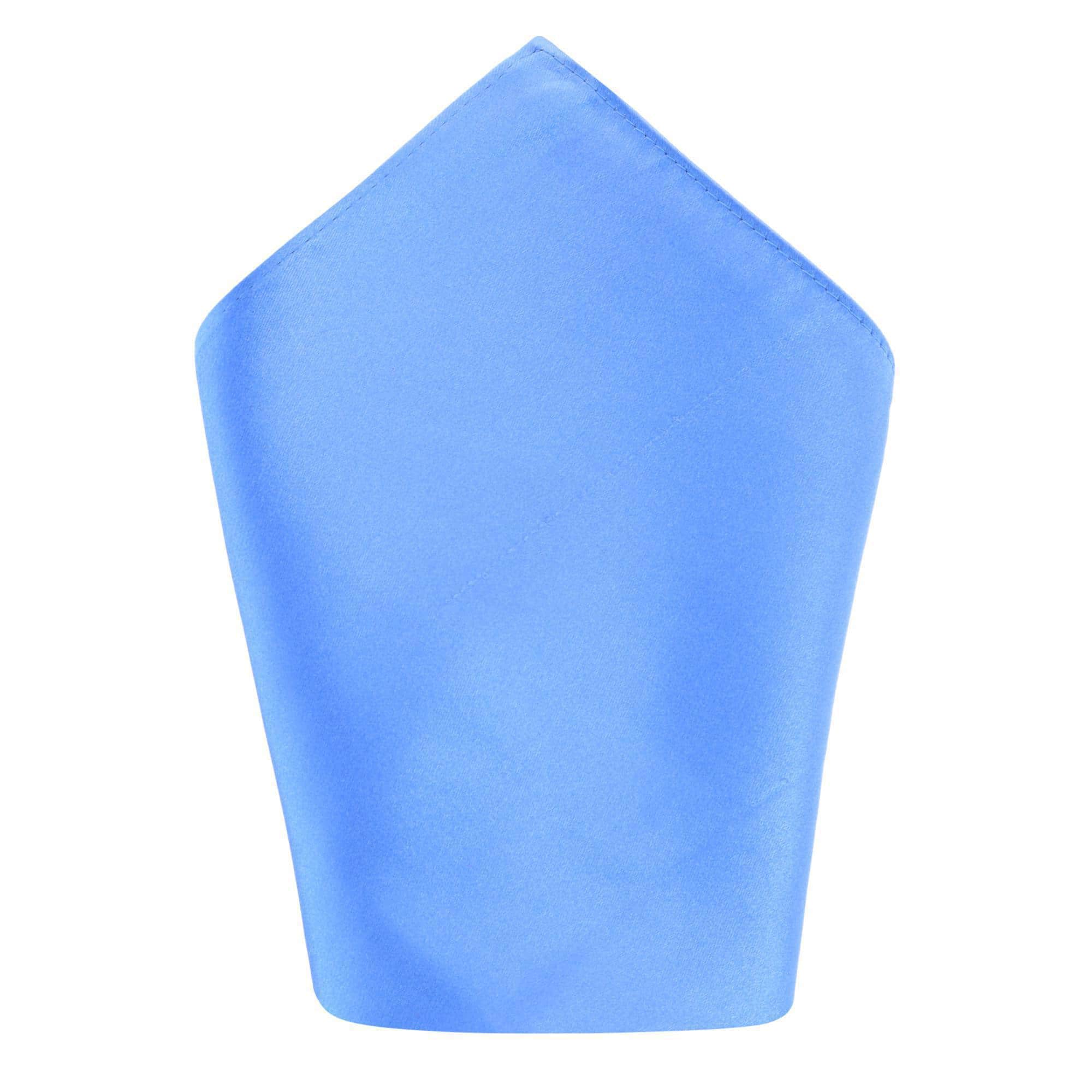 Sutton Solid Color Silk Bowtie and Pocket Square Combo - Light Blue