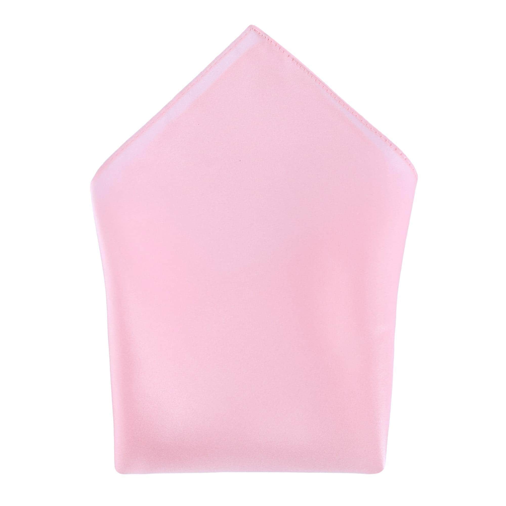Sutton Solid Color Silk Bowtie and Pocket Square Combo - Pink