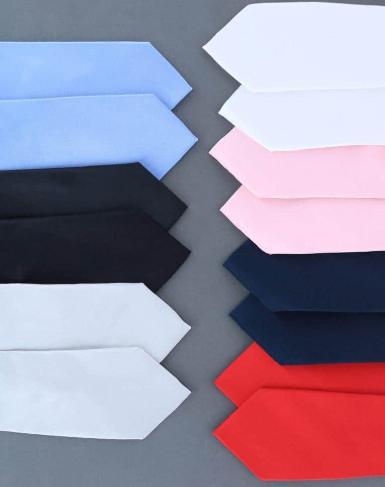 Sutton Solid Color Silk Necktie - Navy