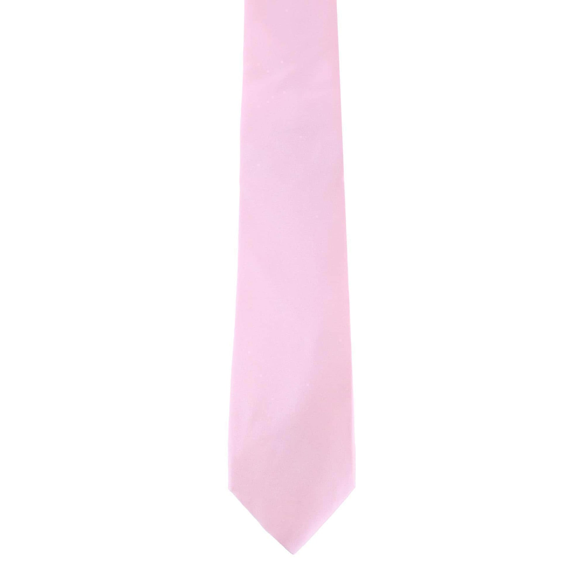 Sutton Solid Color Silk Necktie - Pink