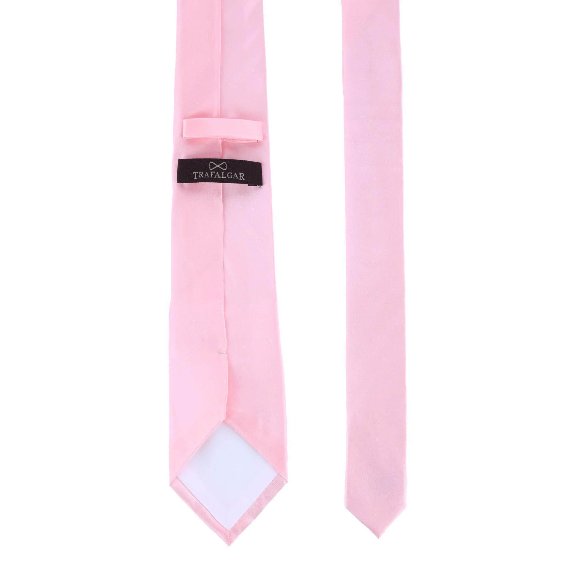 Sutton Solid Color Silk Necktie - Pink