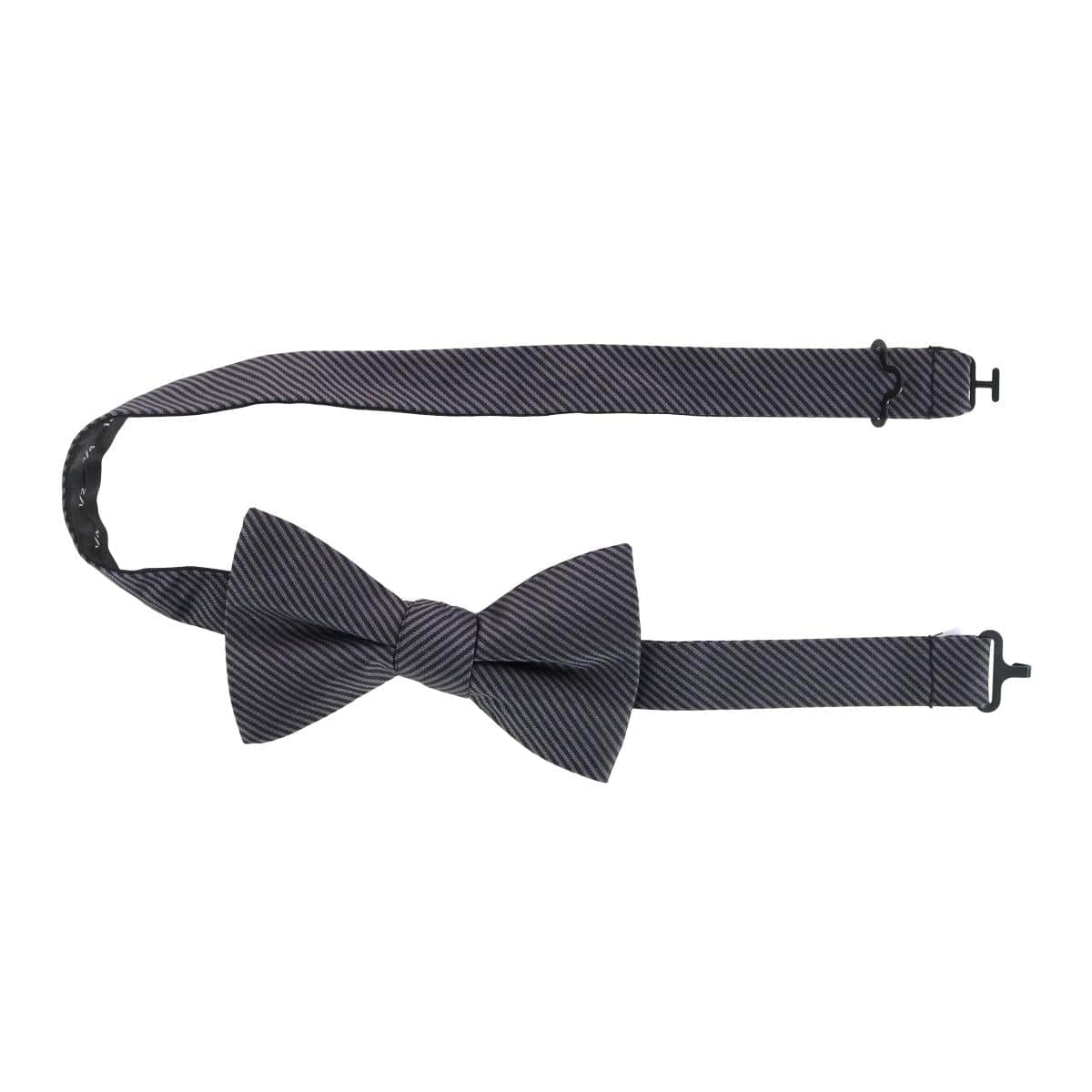 The Monte Bello Interlocked Silk Bow Tie - Graphite