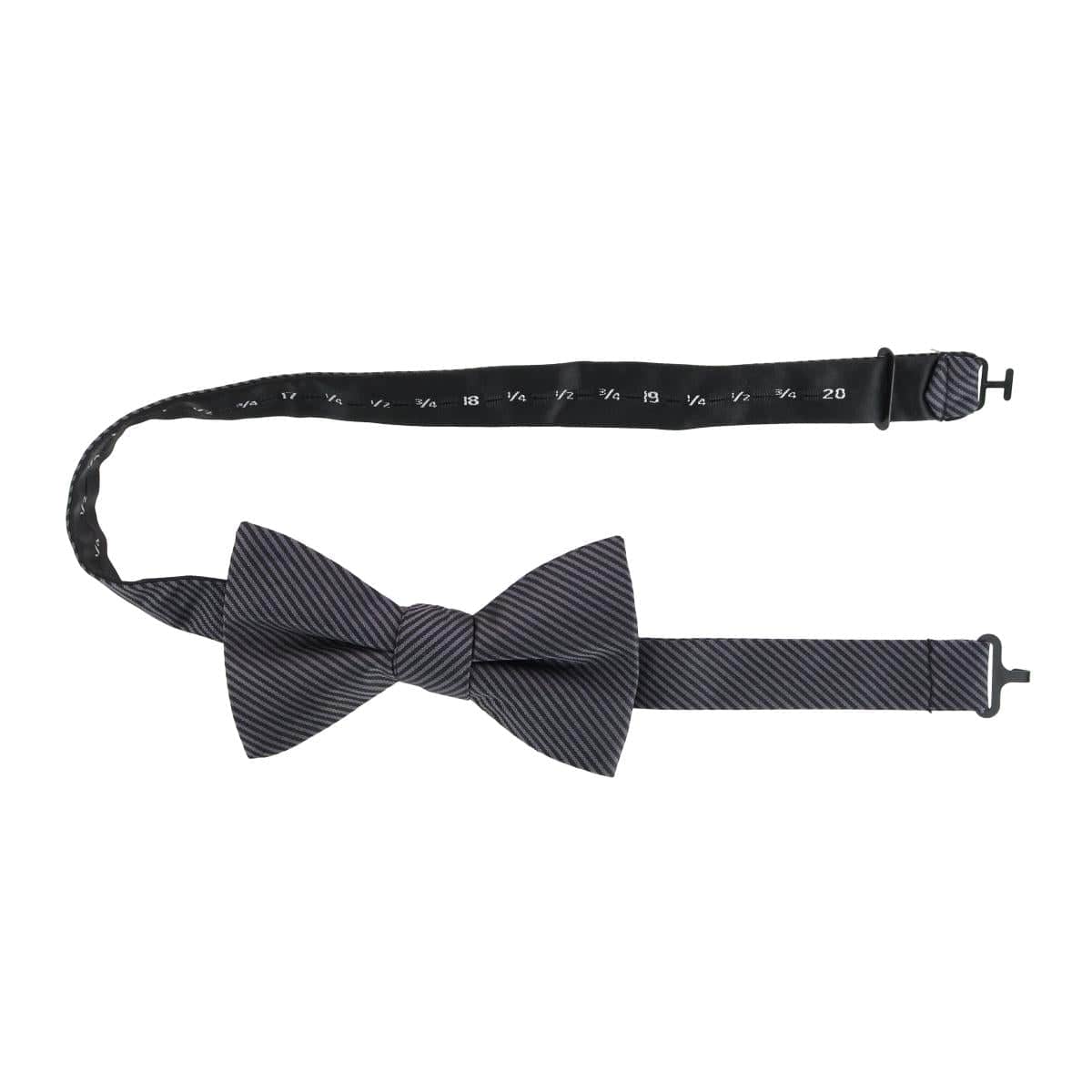 The Monte Bello Interlocked Silk Bow Tie - Graphite