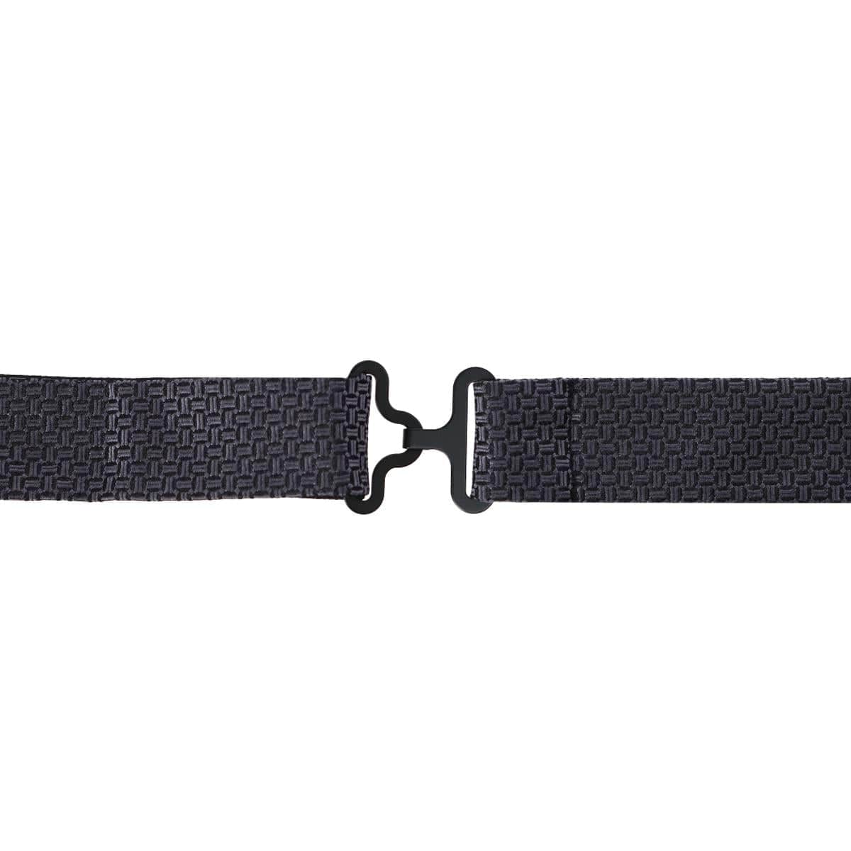 The Monte Bello Interlocked Silk Bow Tie - Graphite