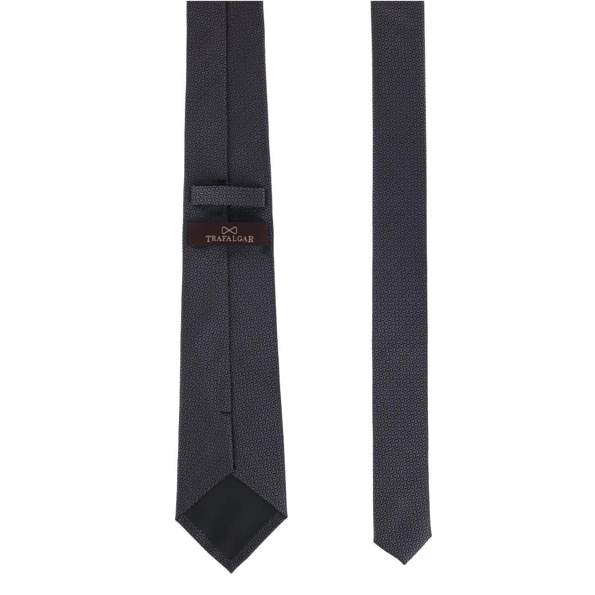 The Monte Bello Interlocked Silk Necktie - Graphite