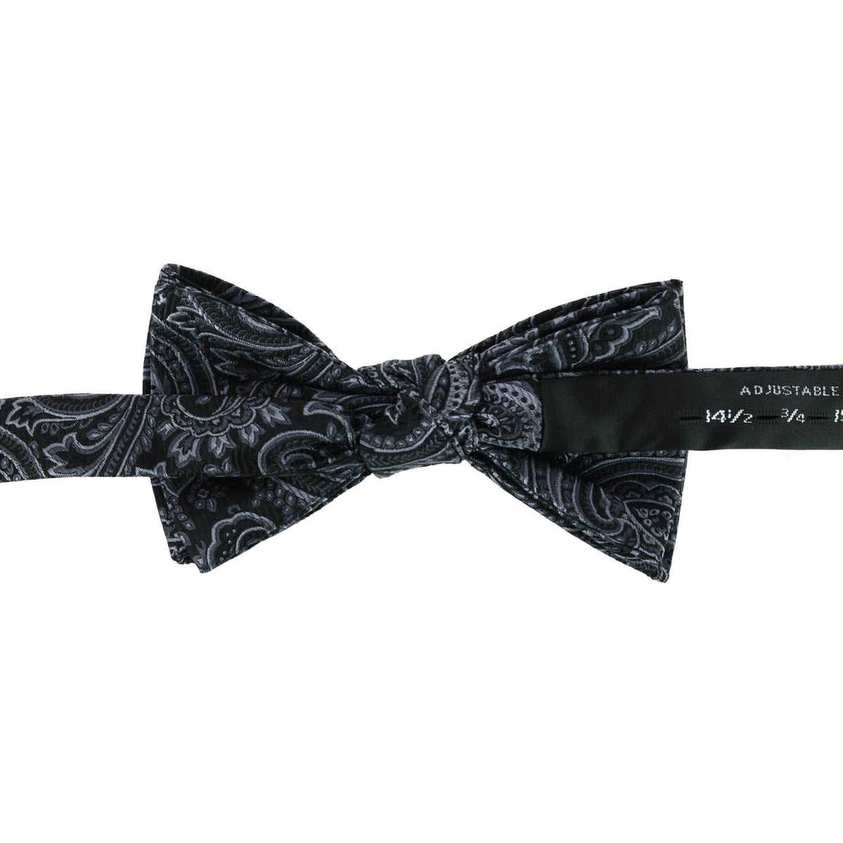 Sobee Paisley Silk Bow Tie - Black