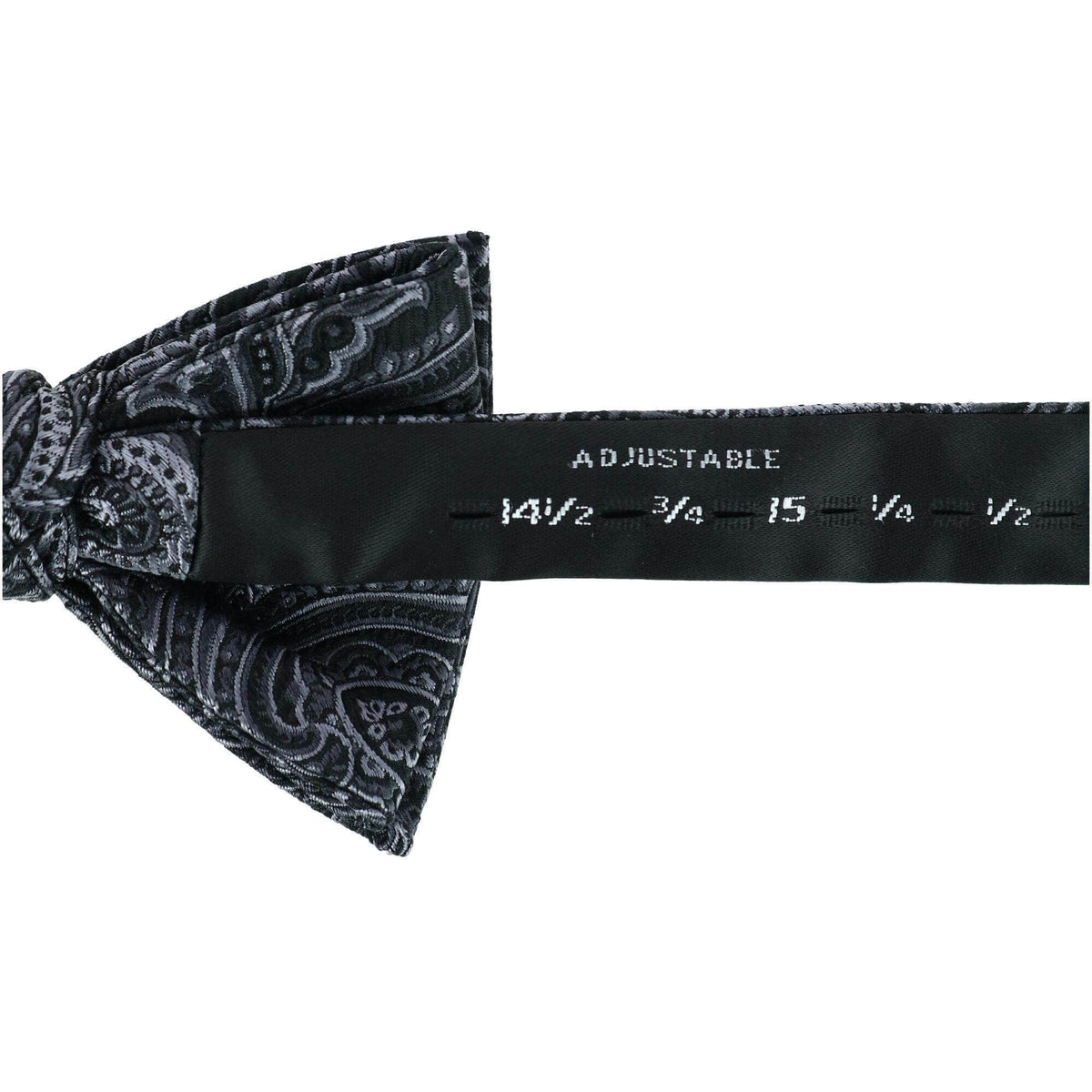 Sobee Paisley Silk Bow Tie - Black