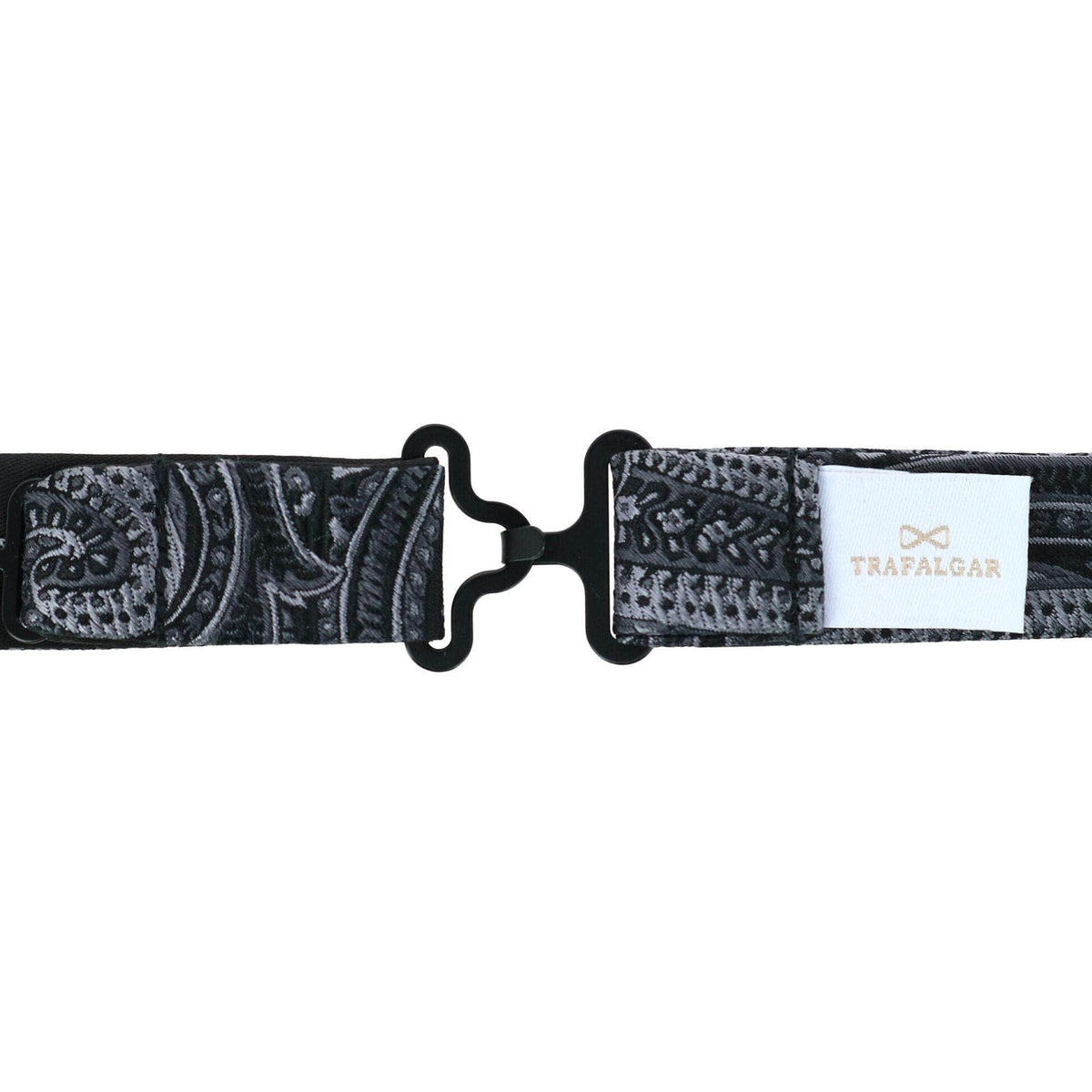Sobee Paisley Silk Bow Tie - Black