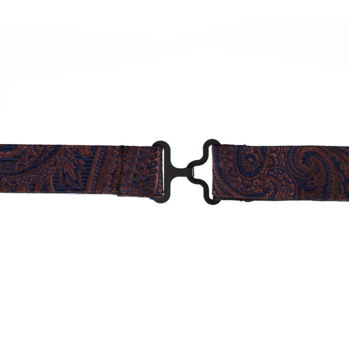 Sobee Paisley Silk Bow Tie - Brown