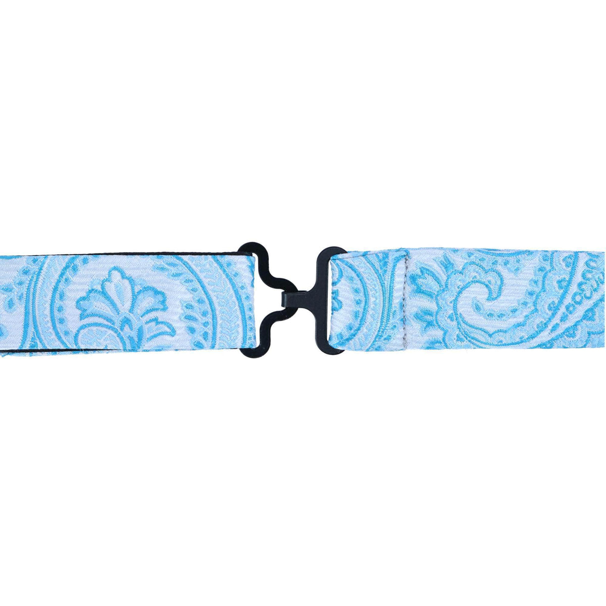 Sobee Paisley Silk Bow Tie - Light Blue