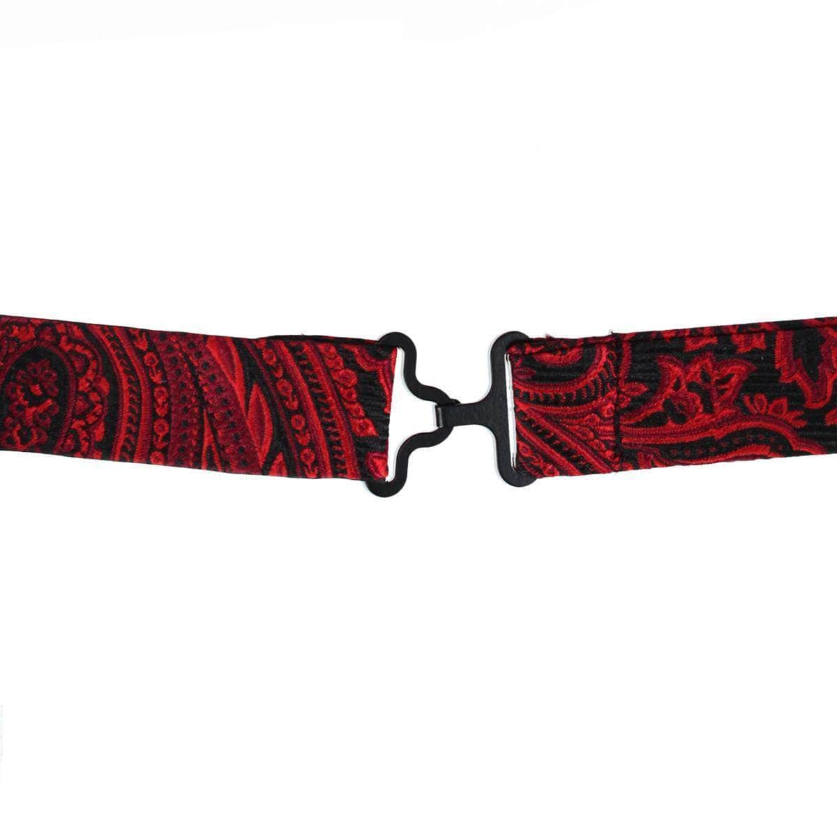 Sobee Paisley Silk Bow Tie - Red
