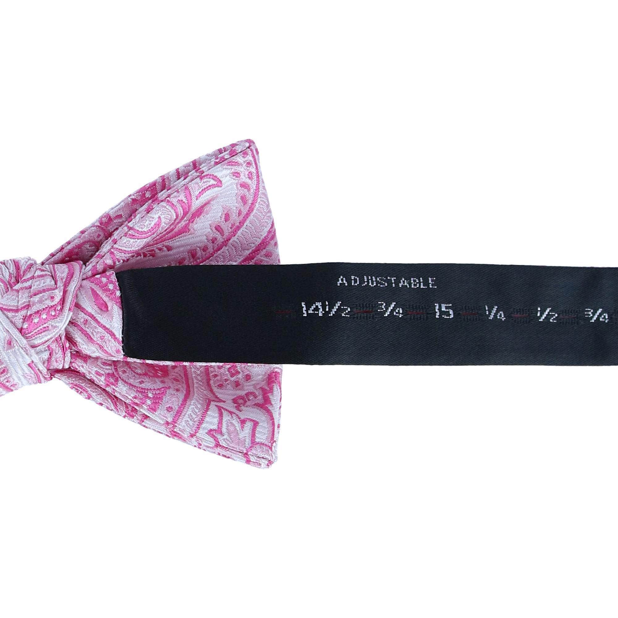 Sobee Paisley Silk Bow Tie - Pink
