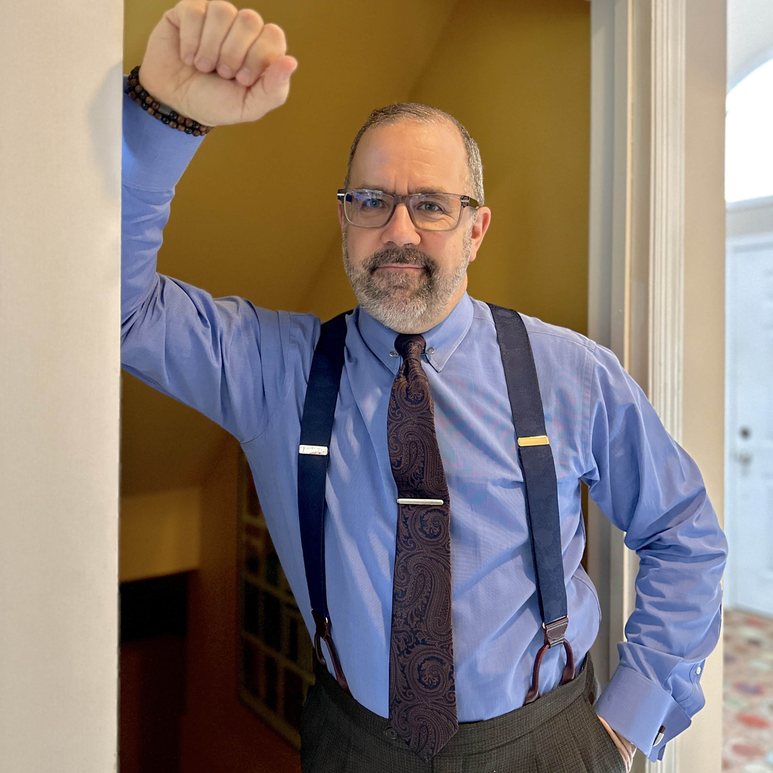 Sobee Paisley Silk Necktie - Brown