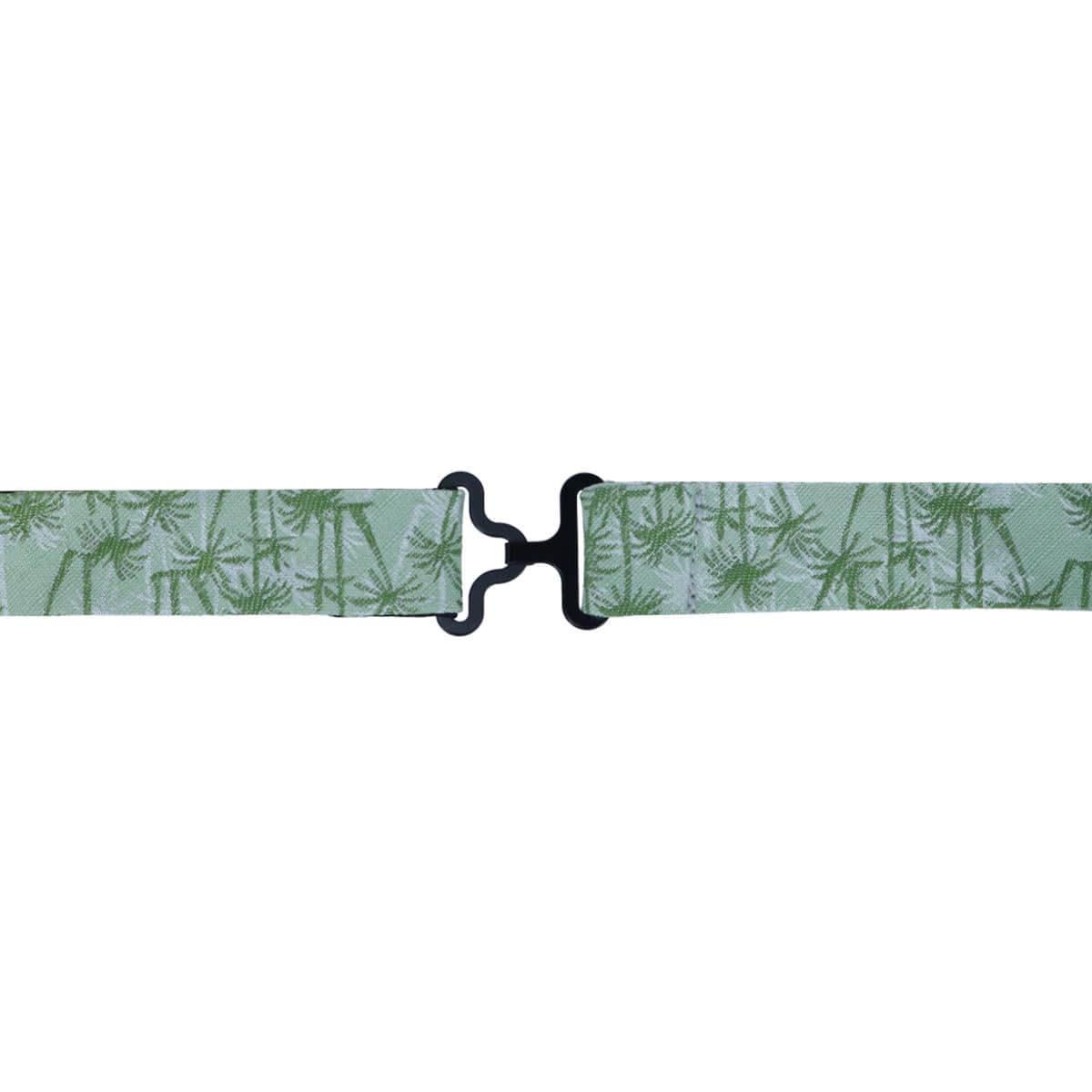 Nohea Palm Tree Linen Blend Novelty Bow Tie - Green