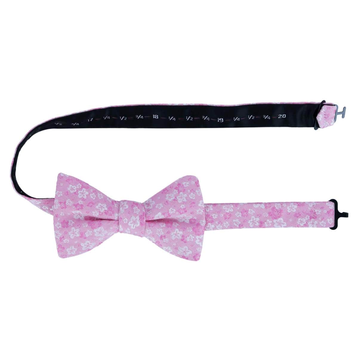 Hanami Cherry Blossom Burst Linen Blend Novelty Bowtie - Pink