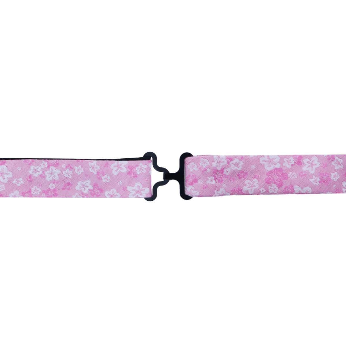 Hanami Cherry Blossom Burst Linen Blend Novelty Bowtie - Pink