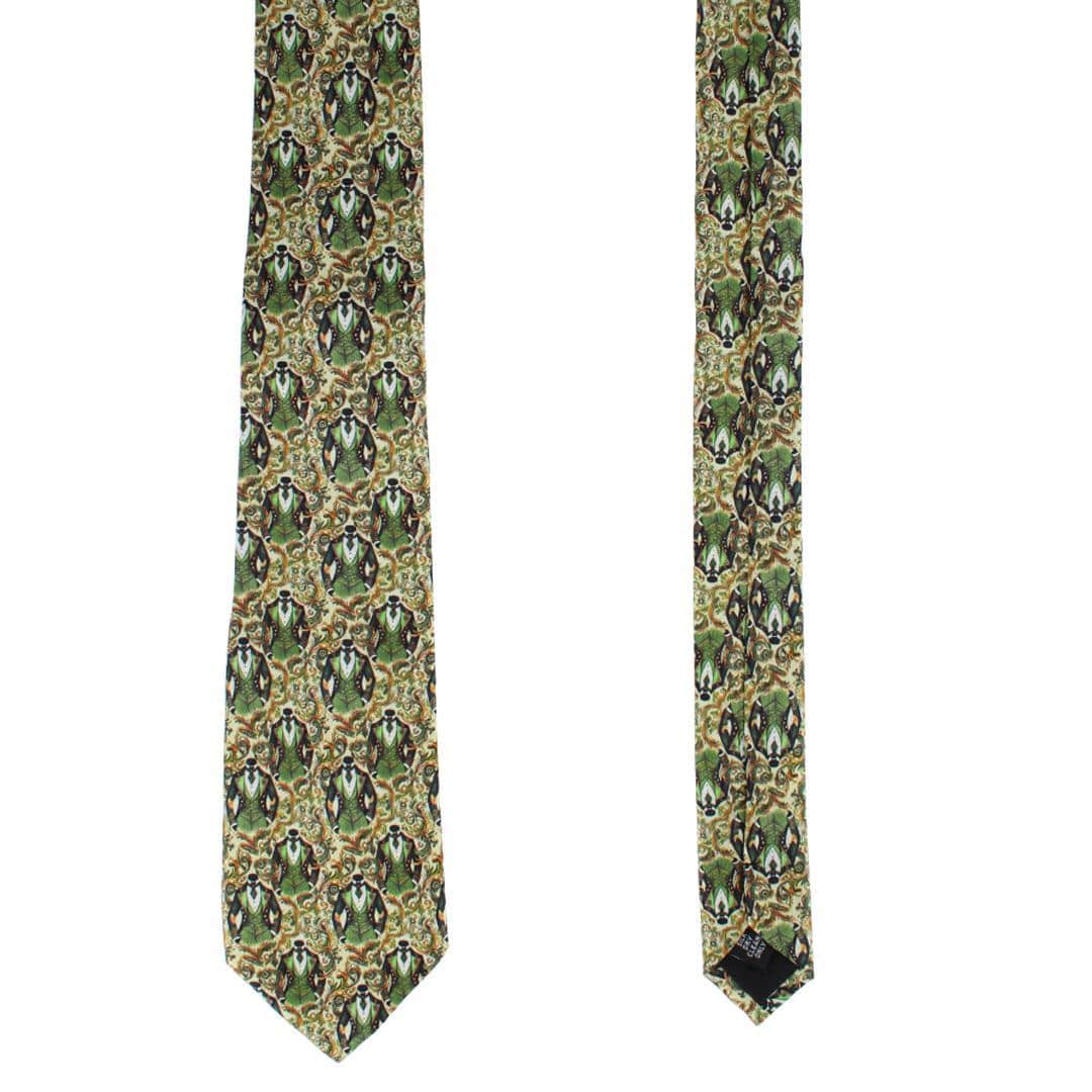 Big and Tall Shall We Dance Silk Novelty Neck Tie - Green