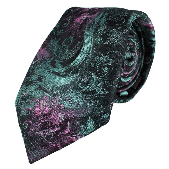 Big and Tall Arcane Storm Silk Novelty Neck Tie