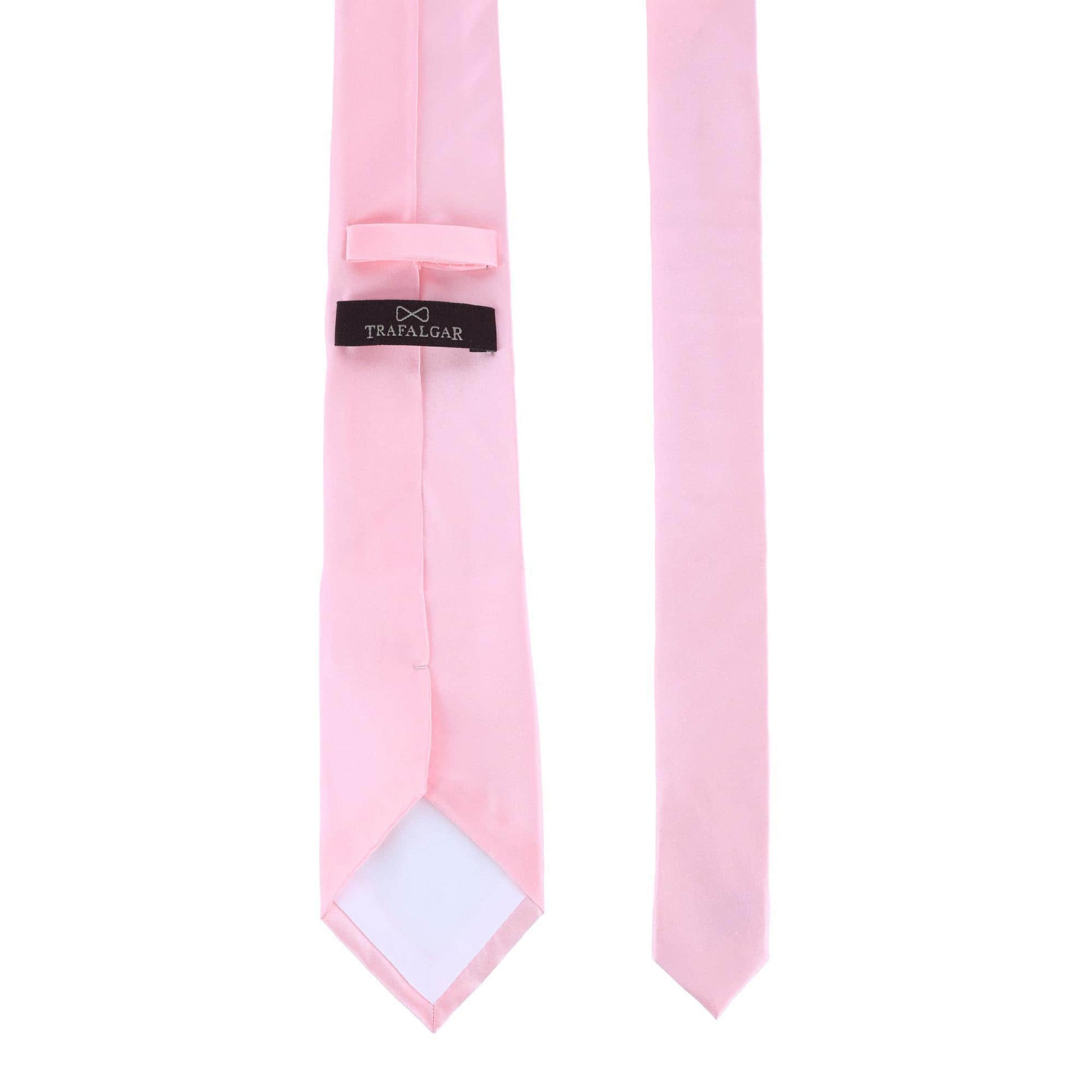 Sutton Big & Tall Solid Color Silk Necktie - Pink
