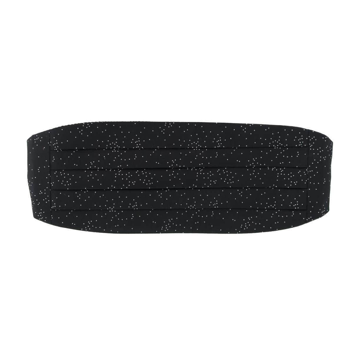 Mystere Metallic Star Light Cummerbund - Black