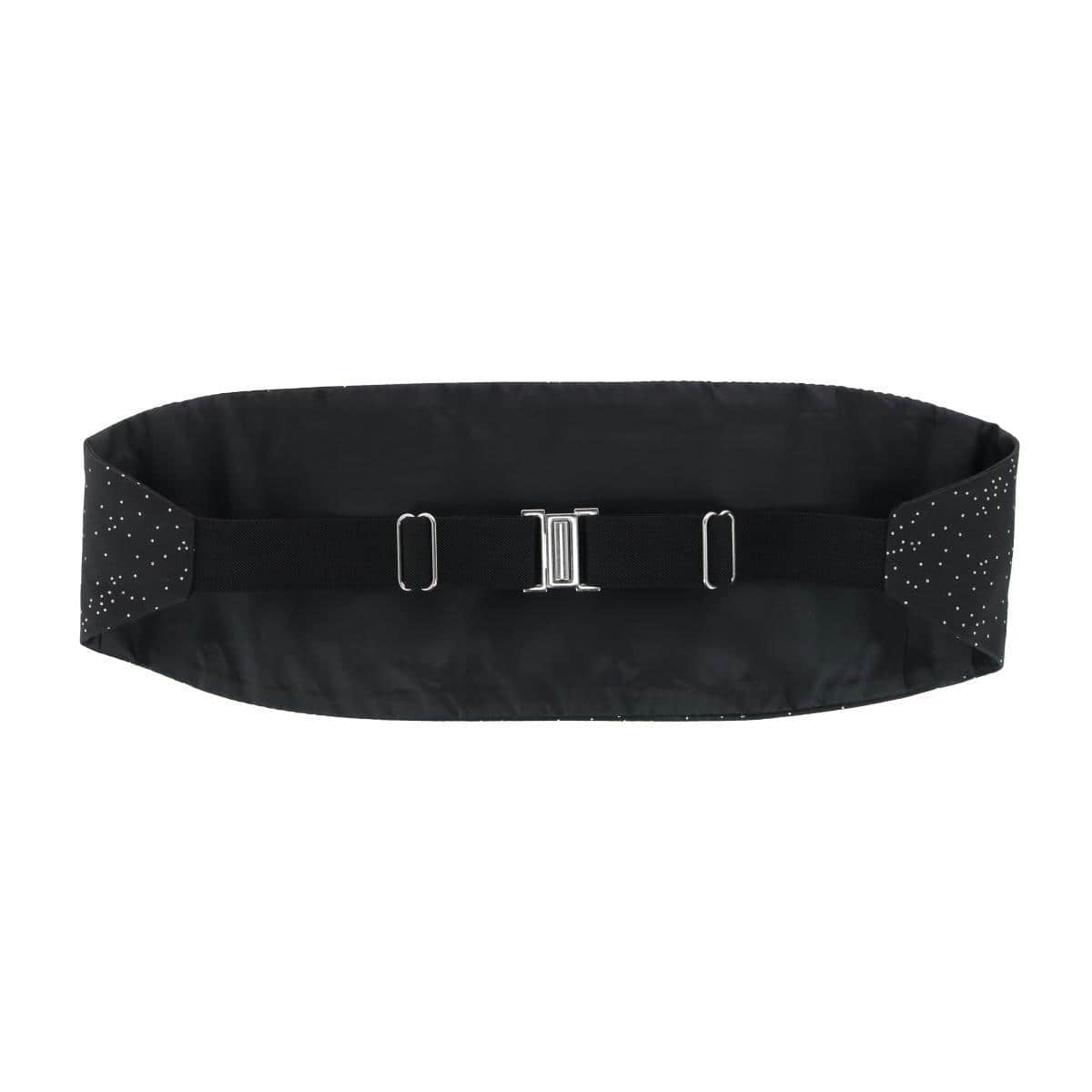 Mystere Metallic Star Light Cummerbund - Black