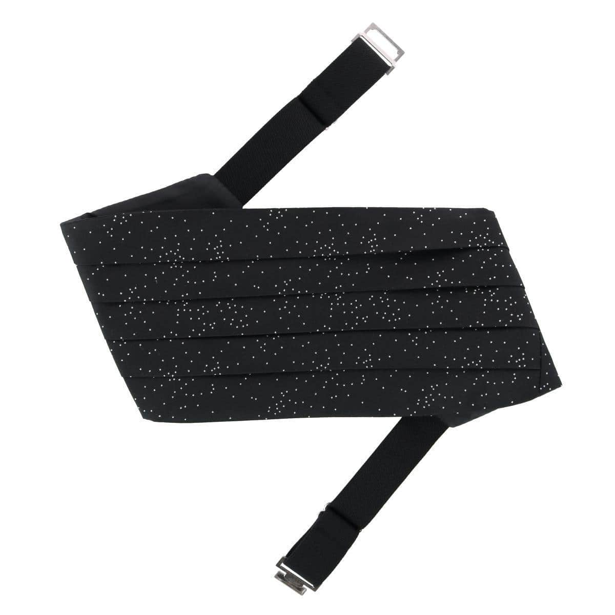 Mystere Metallic Star Light Cummerbund - Black