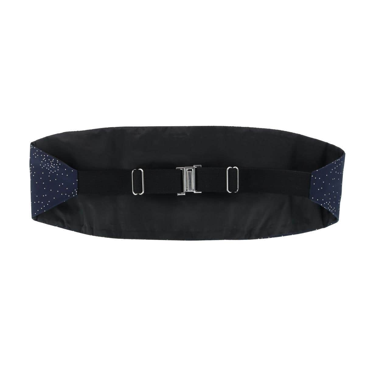 Mystere Metallic Star Light Cummerbund - Navy