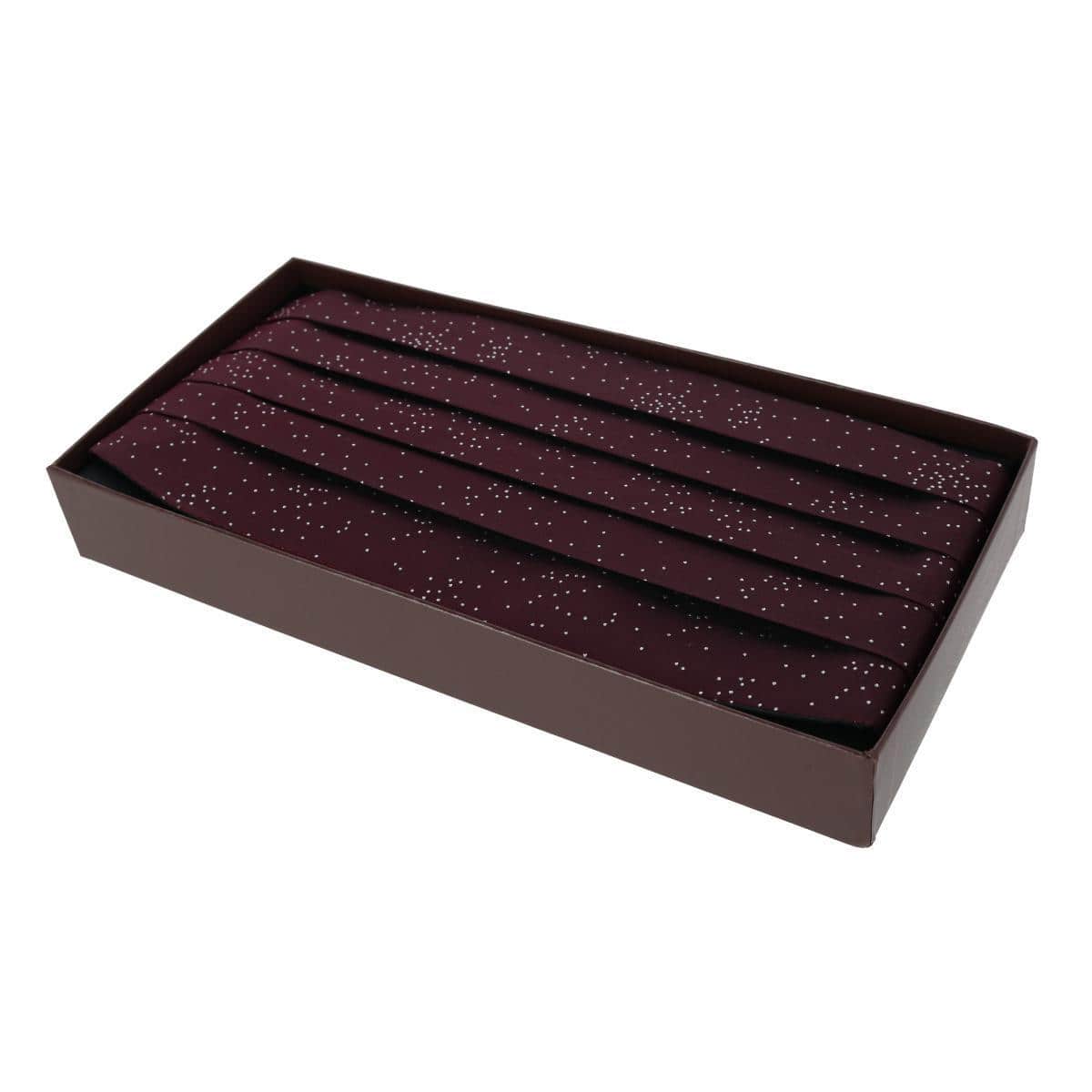 Mystere Metallic Star Light Cummerbund - Merlot