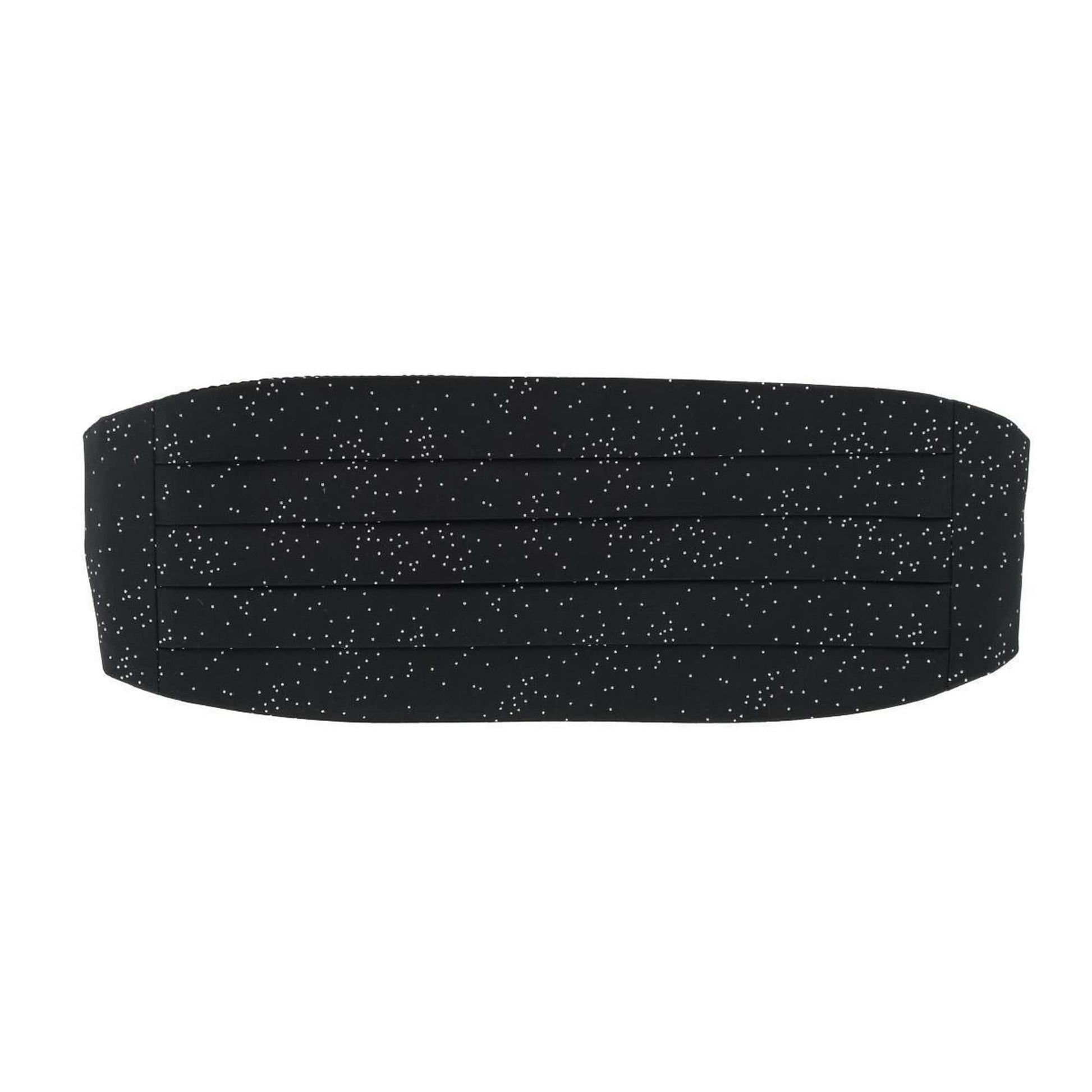 Mystere Metallic Star Light Cummerbund & Bow Tie Bundle - Black