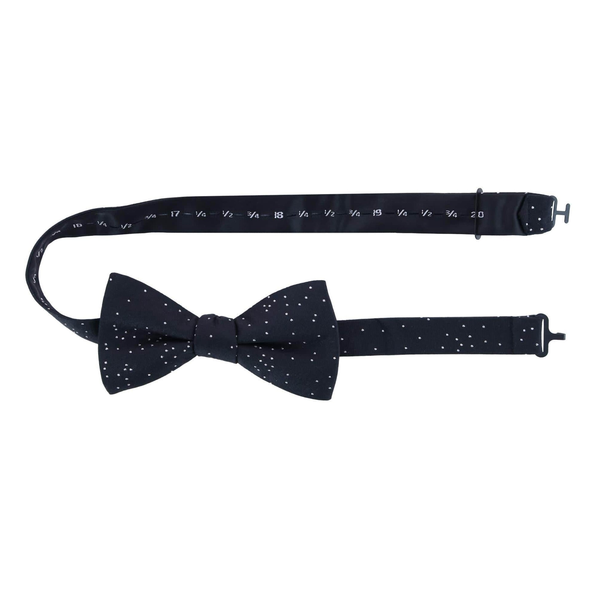 Mystere Metallic Star Light Cummerbund & Bow Tie Bundle - Black