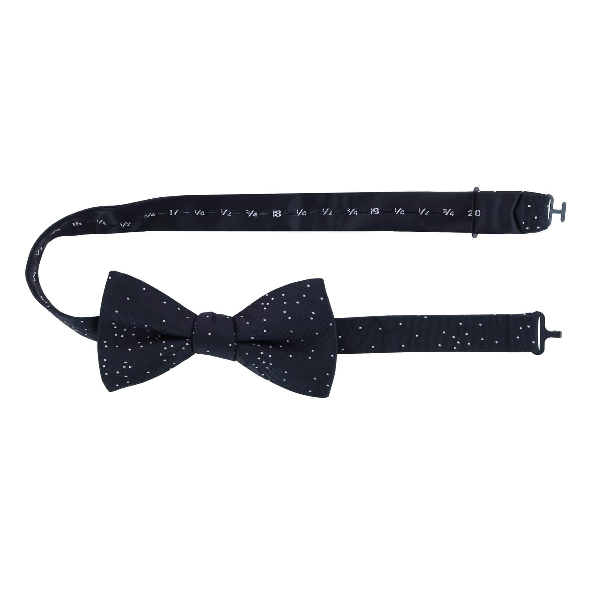 Mystere Metallic Star Light Cummerbund & Bow Tie Bundle - Black