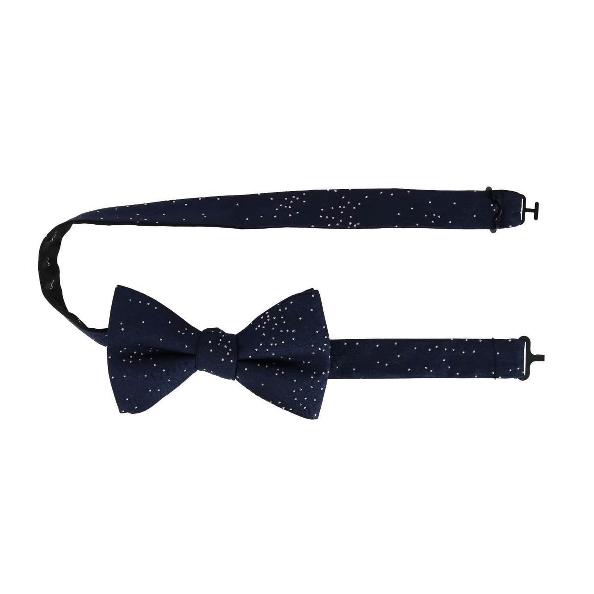 Mystere Metallic Star Light Cummerbund & Bow Tie Bundle - Navy