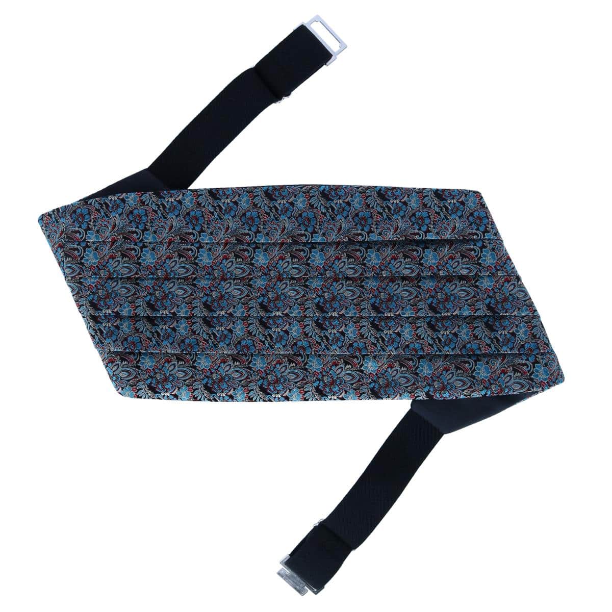 Enzo Exploded Floral Silk Cummerbund - Multiple