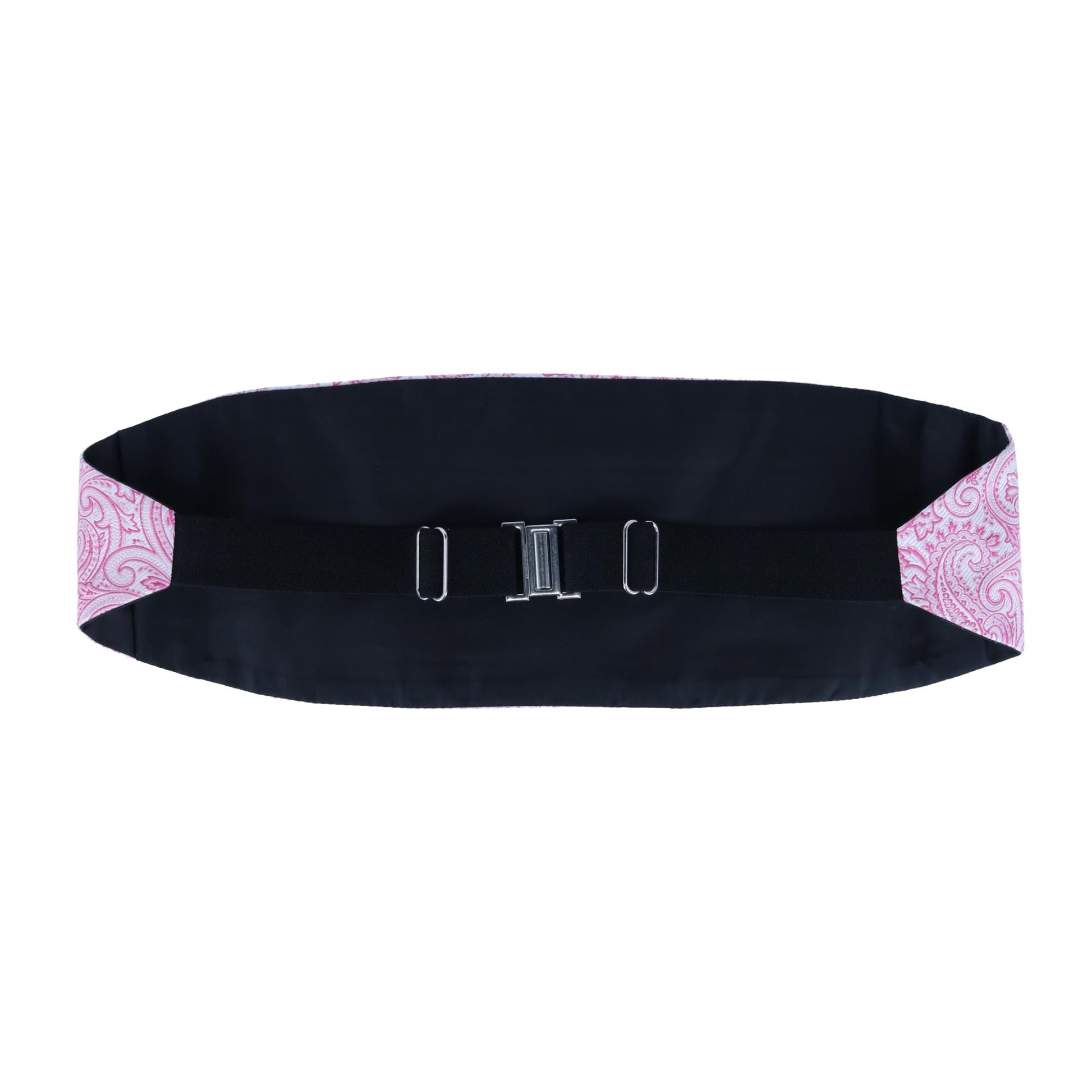 Sobee Paisley Silk Cummerbund - Pink Paisley