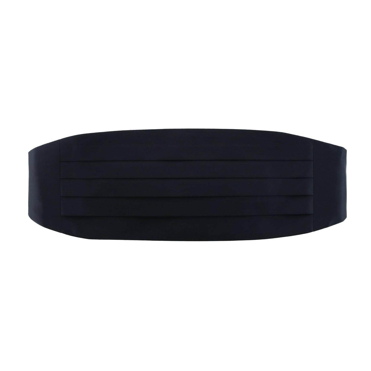 Sutton Solid Color Silk Cummerbund - Black