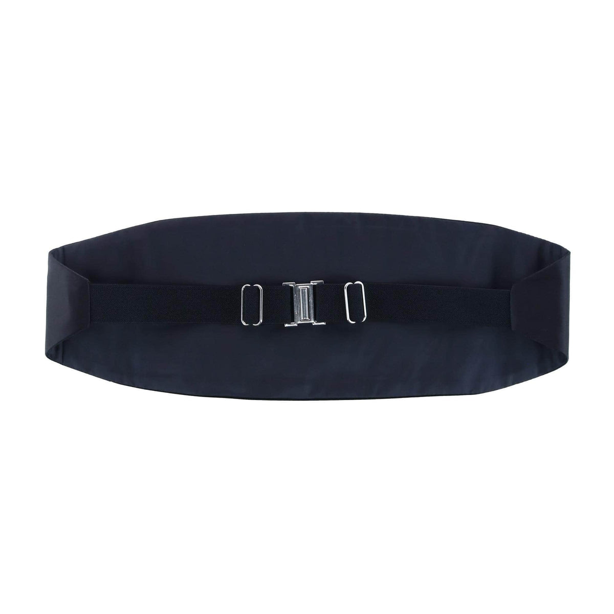 Sutton Solid Color Silk Cummerbund - Black