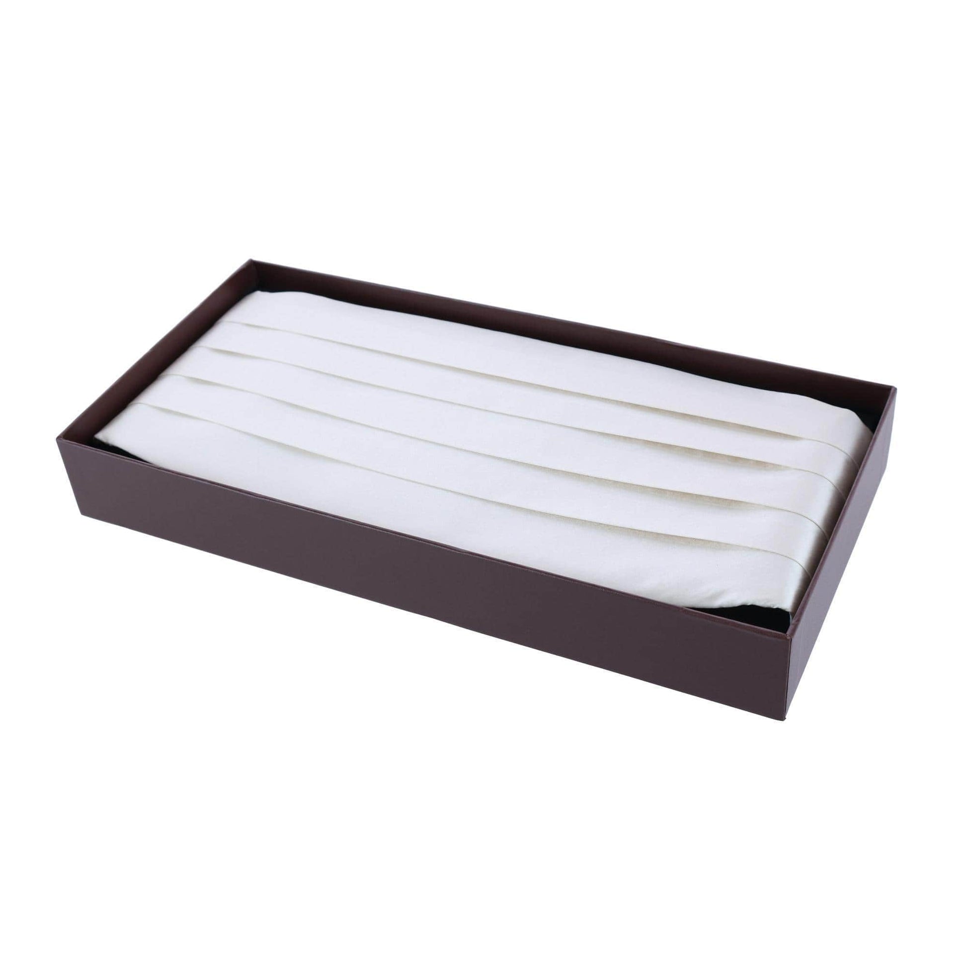 Sutton Solid Color Silk Cummerbund - Ivory
