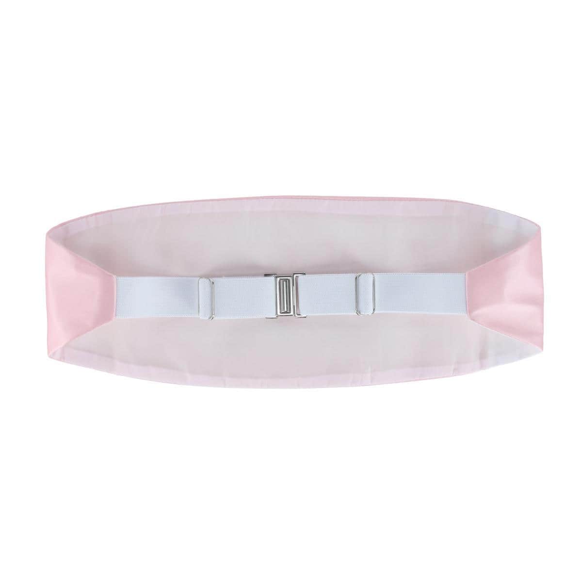 Sutton Solid Color Silk Cummerbund - Pink