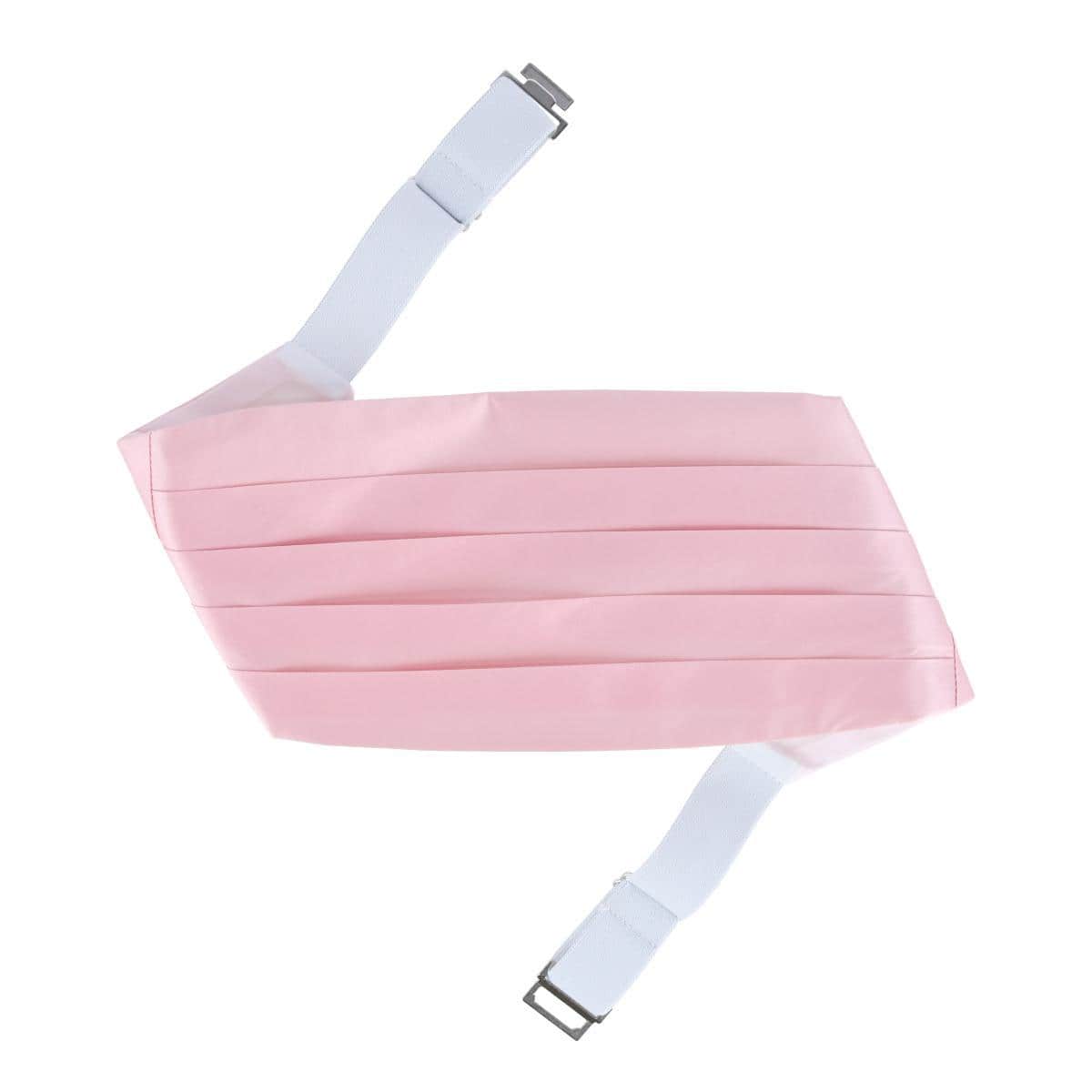 Sutton Solid Color Silk Cummerbund - Pink