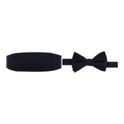 Sutton Solid Color Silk Cummerbund & Bow Tie Bundle