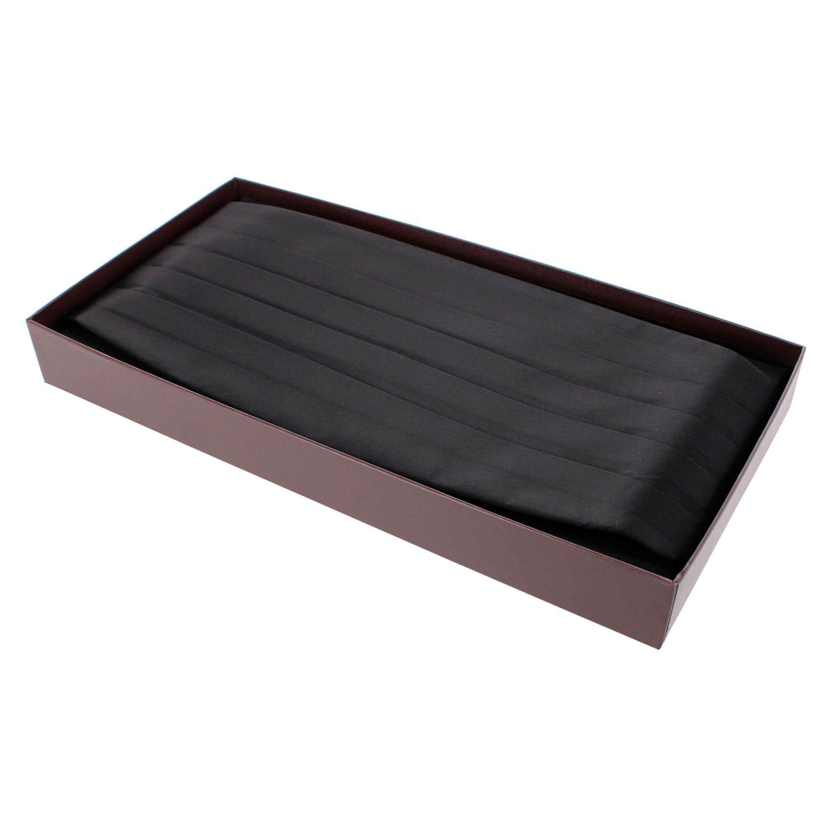 Big & Tall Sutton Solid Color Silk Cummerbund - Black