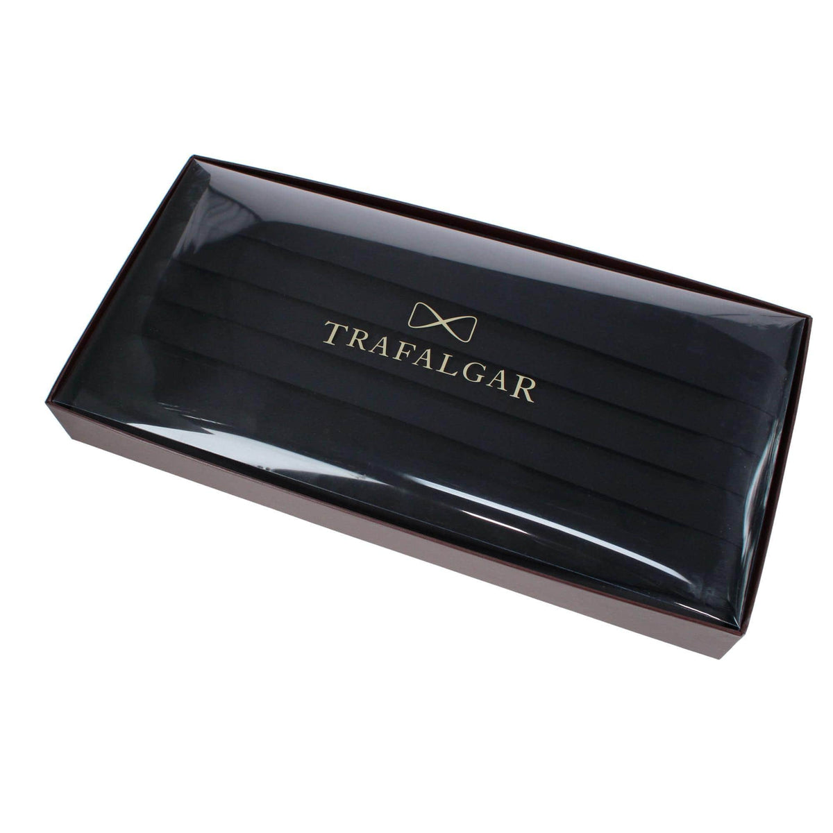 Big & Tall Sutton Solid Color Silk Cummerbund - Black