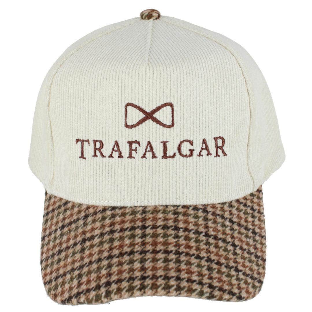 Beige with Plaid Brim