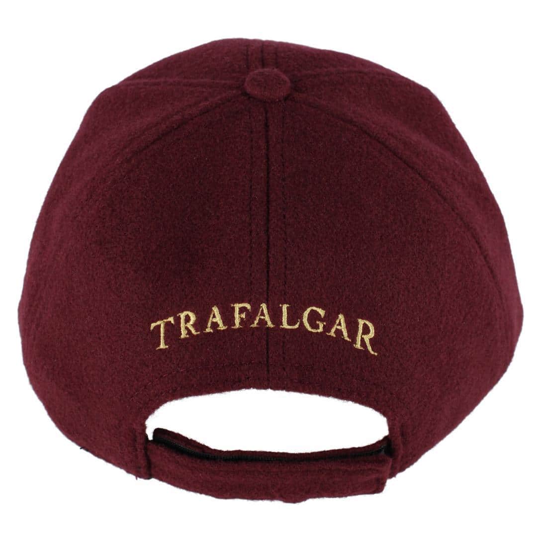 Trafalgar's Solid Wool Touch Baseball Cap - Burgundy