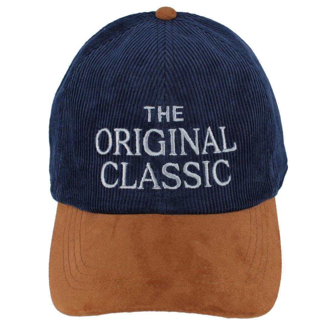 Trafalgar's The Original Classic 5 Panel Corduroy Baseball Hat with Faux Suede Brim