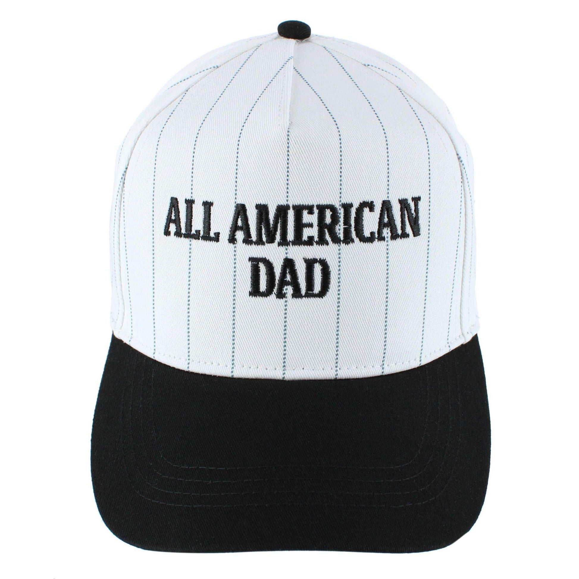 All American Dad Pinstripe Baseball Hat - Black