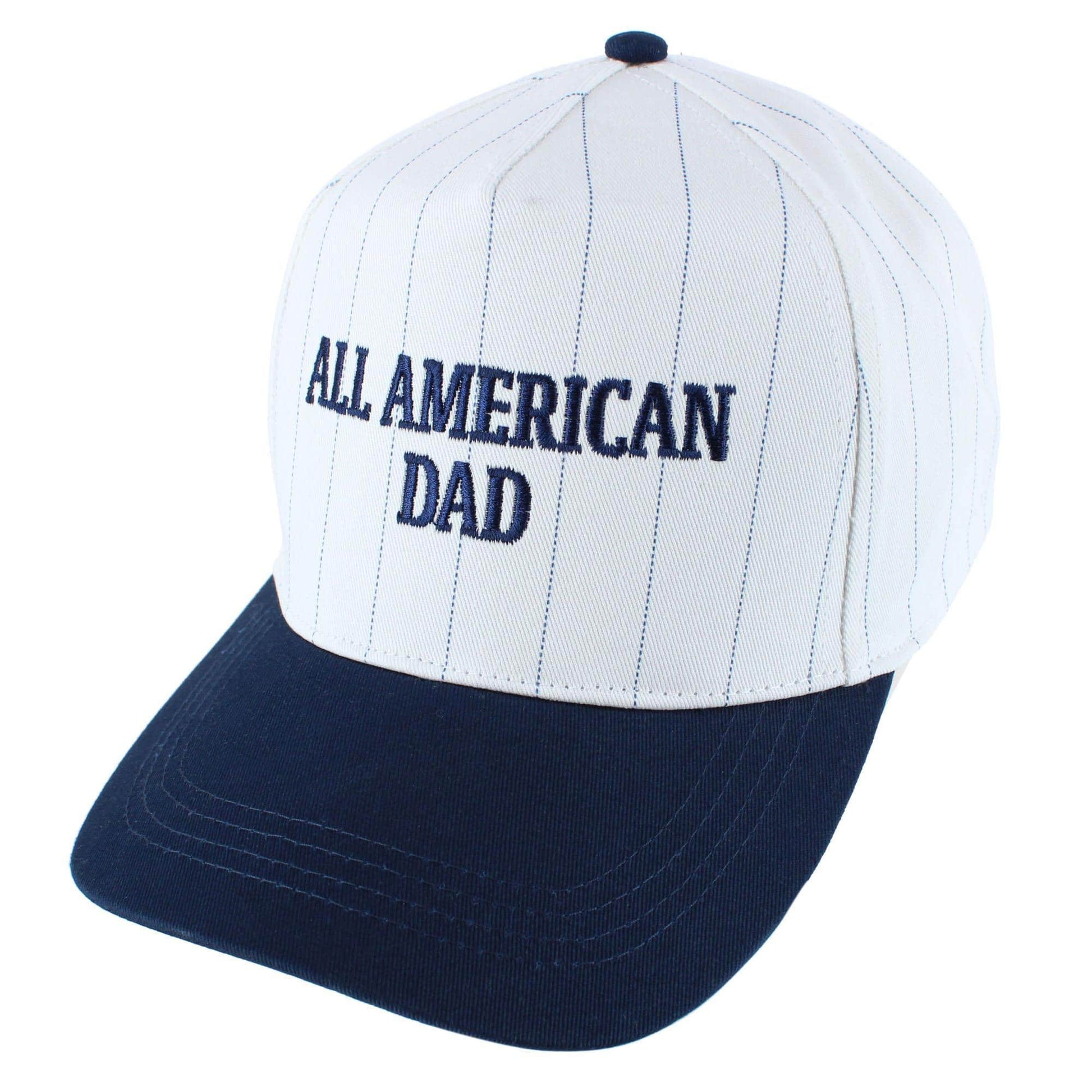 All American Dad Pinstripe Baseball Hat - Navy Blue