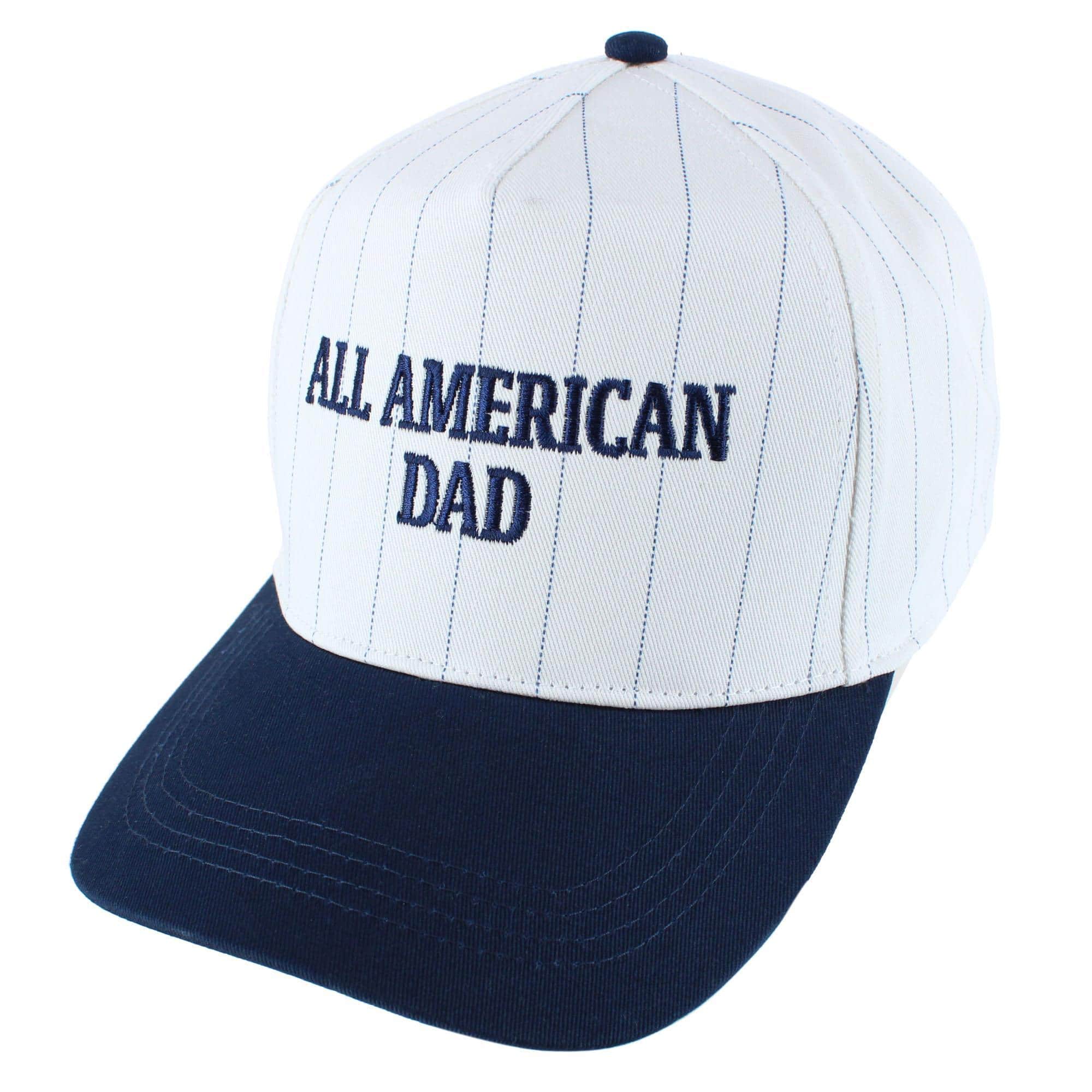 All American Dad Pinstripe Baseball Hat - Navy Blue